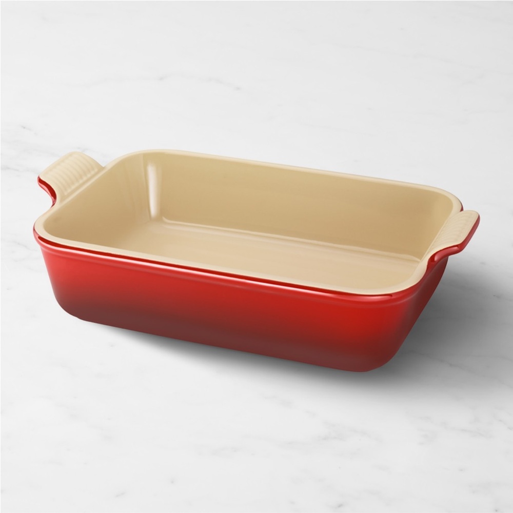 Le Creuset Rectangular Stoneware Baking Dish Cerise/Red